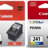 Genuine Canon PG-240XL High Capacity Black Ink Cartridge (5206B001) + CL-241 Color Ink Cartridge (5209B001) 26 71K2LuGEZjL
