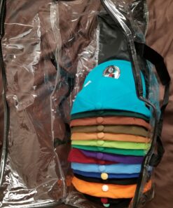 Houseables Baseball Cap Storage Bag, Hat Organizer Case, 23" x 6" x 8", Clear Plastic, Caps Holder, Moisture & Dust Proof, Black Handles, Box w/Zipper Closure, Stores & Racks 22 Hats, Dirt Protection 30 71K2eqYdF5L 1