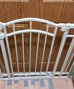 Summer Infant Multi-Use Decorative Extra Tall Safety Pet and Baby Gate,28.5'-48' Wide, 36' Tall,Pressure or Hardware Mounted, Install on Wall or Banister in Doorway or Stairway,Auto Close Door -Beige 36" Tall, 28.5 - 48.0" Wide Beige 67 71K2tStBSKL