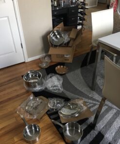 Duxtop Professional Stainless Steel Pots and Pans Set, 17PC Induction Cookware Set, Impact-bonded Technology 54 71K2v9RKOlL