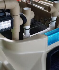 Obcursco Boat Navigation Lights, Led Boat Lights Bow and Stern, Vertical Mount Red and Green Marine Navigation Lights, Perfect Replacement for Pontoon, Bass Boat, Jon Boat (Black) black 18 71K2xc6ORJL