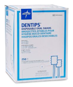 Medline Dentips Disposable Oral Swabsticks, Adult Untreated, White, 250 Count 7 71K3Nh5cctL
