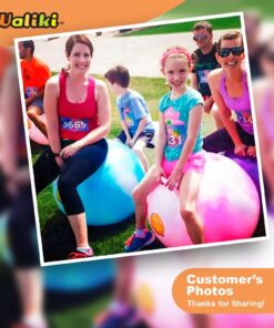 WALIKI Hopper Ball for Kids 3-6 | Hippity Hop | Jumping Hopping Ball | Relay Races | Pink 18” Ages 3-6 (Small) 25 71K3eSKmd2L