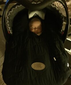 Cozy Cover Infant Car Seat Cover (Black Quilt) - The Industry Leading Infant Carrier Cover Trusted by Over 6 Million Moms Worldwide for Keeping Your Baby Cozy & Warm Black 20 71K52X366EL