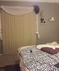 Elegant Comfort Lightweight Sheer Voile Window Scarf Valance - 216 Inch Long - 1 panel Long Sheer Curtain for Living Room, Event Decor, Bedroom, (1 Piece) 55" X 216'' Long, White 31 71K56ngSz3L