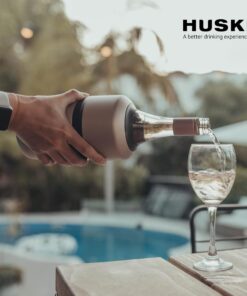 Huski Wine Chiller | Award Winning Iceless Design | Keeps Wine Cold up to 6 Hours | Wine Accessory | Next Generation Ice Bucket | Fits Some Champagne Bottles | Perfect Gift for Wine Lovers (Champagne) Matte Champagne 25 71K5Gt0sjJL