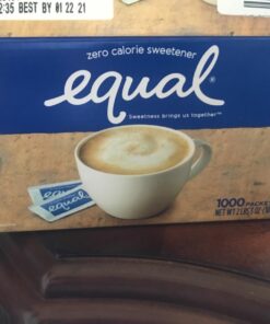 EQUAL Original Zero Calorie Sweetener, Sugar Substitute, 1000 Packets 1000 Count (Pack of 1) 26 71K5KIQtKLL