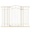 Summer Infant Multi-Use Decorative Extra Tall Safety Pet and Baby Gate,28.5'-48' Wide, 36' Tall,Pressure or Hardware Mounted, Install on Wall or Banister in Doorway or Stairway,Auto Close Door -Beige 36" Tall, 28.5 - 48.0" Wide Beige