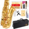 Glory Gold Laquer E Flat Alto Saxophone with 11reeds,8 Pads cushions,case,carekit 20 71K6Bbq5U0L