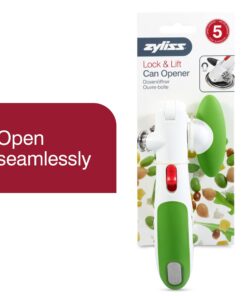 Alternative view of Zyliss Lock N' Lift Can Opener - Can Opener with Lid Lifter Magnet - Manual Can Opener with Locking Mechanism - Safe and Easy-to-Turn - Stainless Steel - Green Lock & Lift Green