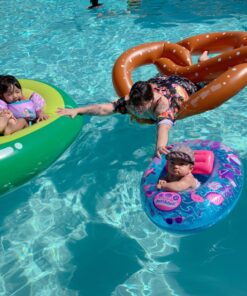 Swimline Giant Pretzel Swim Fun Inflatable Floating Seat, 1-Pack 35 71K6RrFV09L