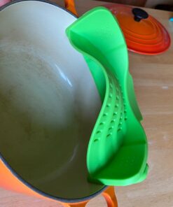Kitchen Gizmo Snap 'N Strain Strainer, Clip On Silicone Colander, Fits all Pots and Bowls - Lime Green 37 71K6UyD5wL
