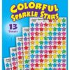 TREND enterprises, Inc. T-46910 Colorful Sparkle Stars superShapes Value Pack, 1300/Pack 1/4 to 1/2 inch 18 71K6WaC CeL