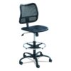 Safco Products 3397BV Rolling Chair, Extended Height, Black Vinyl Mesh, Adjustable Height, Supportive Back and Ergonomic Design, 250 lbs Weight Capacity - Office, Home & Kitchen Furniture Black Vinyl & Mesh 46 71K6aMUSGAL