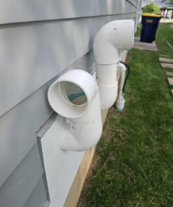 Raven R1509 3 inch PVC Termination Vent with Stainless Steel Screen and Drain Slot, White 40 71K6iSstoL