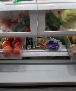 iDesign Recycled Plastic Resipreme Divided Fridge and Freezer, 12” x 4” x 14.5”, Clear 1 Pack 34 71K6r8nyFzL
