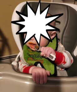 NumNum Baby Spoons Set, Pre-Spoon GOOtensils for Kids Aged 6+ Months - First Stage, Baby Led Weaning (BLW) Teething Spoon - Self Feeding, Silicone Toddler Food Utensils - 2 Spoons, Gray/Green Storm Gray/Glacier Green 34 71K6tWUQL