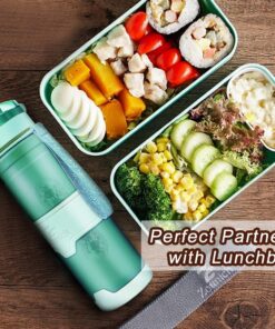 ZOUNICH Premium Sports Water Bottle 32 oz/1 Liter, 24 oz, 16 oz, 14 oz, BPA Free Tritan for Bike, Running, Gym, Fitness, Cycling 14oz/400ml Emerald 11 71K70ZtuaL