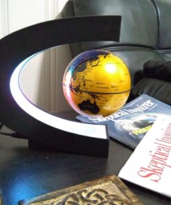 Senders Floating Globe with LED Lights C Shape Magnetic Levitation Floating Globe World Map for Desk Decoration (Gold) 17 71K7A1bawQL