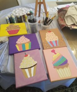 Crafts 4 All Acrylic Paint Brushes - Pack of 12 Professional, Wide and Fine Tip, Nylon Hair Artist Paintbrushes - Paintbrush Bulk Set for Watercolor, Canvas, Craft, Detail & Oil Painting 12 Pack 36 71K7Q3RJEaL