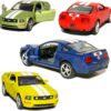 Set of 4: 5" 2006 Ford Mustang GT with Stripes 1:38 Scale (Blue/Green/Red/Yellow) by Kinsmart 38 71K7h85UlL