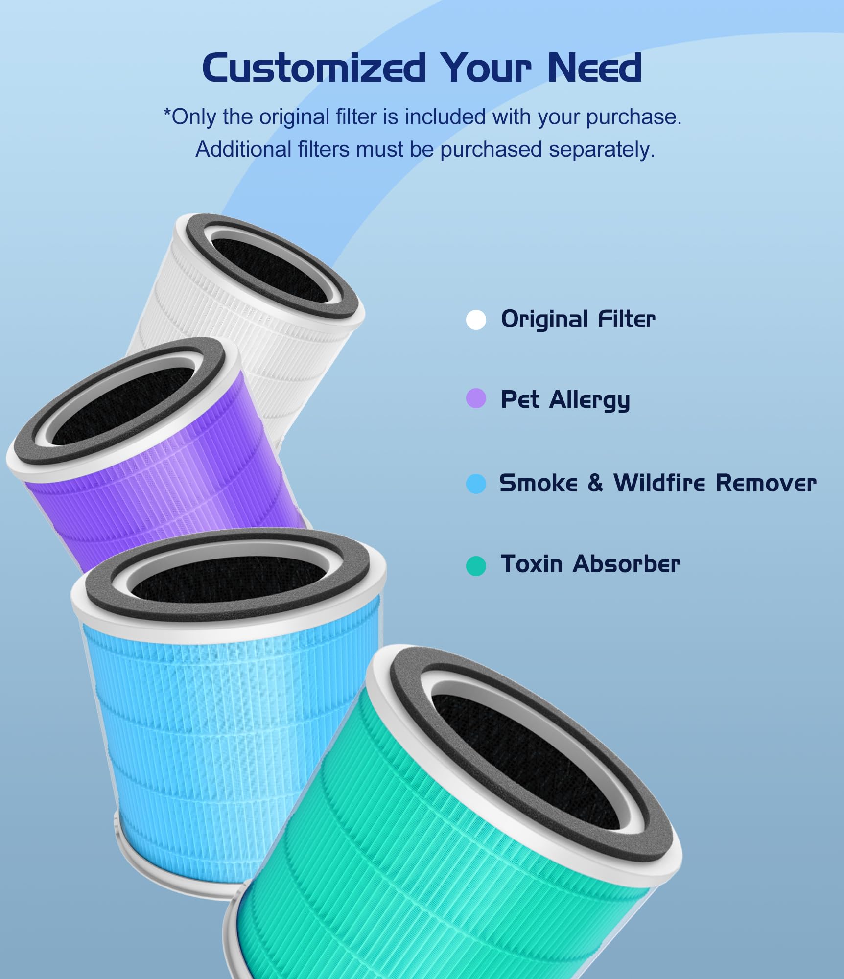 Air Purifiers for Home Large Room up to 1290 Ft², JOWSET H13 True HEPA Filter, Air Purifier for Bedroom with Air Quality Sensor, Quiet Air Cleaners for Home, Allergies, Pet Odor, Dust, Wildfire, Smoke AP303 7 Air Purifiers for Home Large Room up to 1290 Ft², JOWSET H13 True HEPA Filter, Air Purifier for Bedroom with Air Quality Sensor, Quiet Air Cleaners for Home, Allergies, Pet Odor, Dust, Wildfire, Smoke AP303 - Image 7