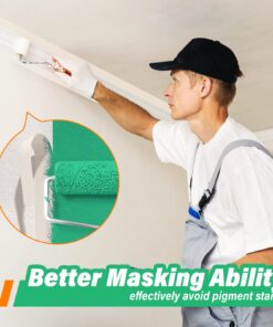 CREGEAR Masking Tape 20 Pack, 1inch × 55yards Per Roll, Beige White Masking Tape Bulk for Painting, Arts, Crafts, Label, Light Duty Packaging General Purpose, Total 1100 Yards/3300 Feet 11 71K8HSiDI7L 1