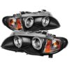 Spyder 5042415 BMW E46 3-Series 02-05 4DR Projector Headlights 1PC - LED Halo - Black - High H1 (Included) - Low H7 (Included) Clear 4 71K8LXiv7uL