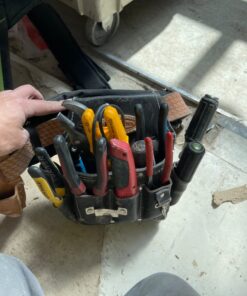 McGuire-Nicholas 526-CC Brown Professional Electrician'S Pouch, oil tanned leather 29 71K8SrSPzL