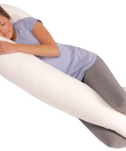 Leachco Snoogle Original Maternity/Pregnancy Total Body Pillow, Ivory 60 Inch 27 71K8ar8rG6L