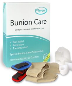 Flyen Bunion Corrector for Women and Men Bunion Pain Relief Protector Sleeves Kit - Relief Pain in Hallux Valgus, Big Toe Spacer Separators Brace Straighteners Splint 1 30 71K8esYbgjL