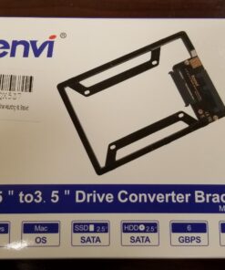 2.5" to 3.5" Drive Converter Internal Solid State SSD Card Hard Drive Bracket Adapter SATA SSD Enclosure Caddy Dock Desktop Mac PC 2.5 to 3.5 Mounting Hardrive for Samsung Crucial SanDisk ect SSD 21 71K8lyIMUhL