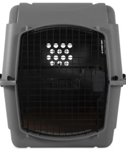 Petmate Sky Kennel Pet Carrier, 32 Inch, Gray, Made in USA 29.5"L x 19.8"W x 23.5"H 25 71K8ued9PuL