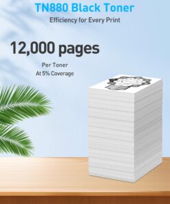 MasaiMara TN880 TN-880 TN850 TN-850 Super High Yield Black Laser Toner Cartridge 2-Pack for Brother MFC-L6900DW HL-L6200DW MFC-L6700DW MFC-L6800DW HL-L6200DWT HL-L6300DW Printer 8 71K8vzxZLHL