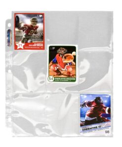 Ultra Pro 9 Pocket Pages Silver Series 100 Pages of Card Sleeves for Trading, Baseball Card Binder, Pokemon and Baseball Card Sleeves Single 29 71K94D7TtLL