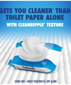 Cottonelle FreshCare Flushable Cleansing Cloths Pouch, 42 Count (Pack of 8) 10 71K9U2j3EqL