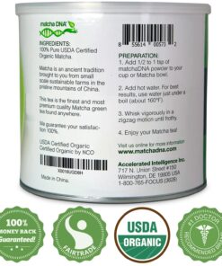 DrinkMatcha Organic Matcha Green Tea Powder 1 LB 100% Pure Matcha by MATCHA DNA | Nothing Added | Perfect for Lattes, Smoothies, Baking (16 Ounce) 15 71K9Xq1J0AL