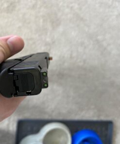 TRUGLO TFX PRO Handgun Sight | Compact Snag-Free Durable Shock-Resistant Glowing Tritium & Fiber-Optic Xtreme Night Sight for Handguns Glock 42/43 Set 42 71K9iH SKdL