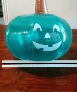 Teal Pumpkin 15" Inflatable for Halloween Decorations - Blow Up Indoor/Outdoor Jack O Lantern Decor - Official Teal Pumpkin Project Gear - Decorations for Fall 17 71K9qIa 5L