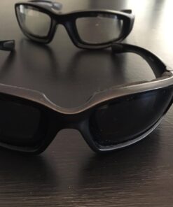 grinderPUNCH Motorcycle Riding Glasses - 2 Pair Smoke & Clear Biker Foam Pad 13 71KAAcwH4zL