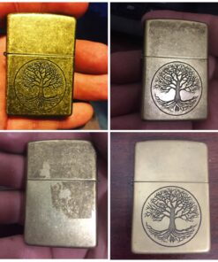 Tree of Life Pocket Lighter Brass 40 71KANFD1LL