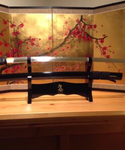 Handmade Sword - Samurai Katana Sword, Battle Ready, Hand Forged, 1045 Carbon Steel, Heat Tempered, Full Tang, Sharp, Wooden Scabbard Musashi638 19 71KAubPoUZL