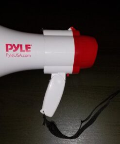 Pyle Portable Bullhorn Megaphone Speaker with Built-in Siren & Voice Recorder - 30W Power, 800 Yard Range - Great for Football, Soccer, Baseball, Hockey, Basketball, Cheerleading and More 23 71KBMvFWpXL