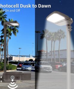 kadision (2 Pack) 150W LED Parking Lot Light with Dusk to Dawn Photocell, Dimmable Shoebox Lights with Slip Fitter, 130LM/W 5000K Daylight 100-277V, 75W/100W/150W Power Tunable, ETL Listed 2 Pack 8 71KBNWcIvL