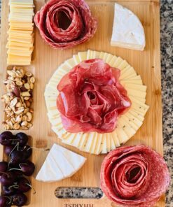 Cutting Boards,Large Bamboo Chopping Board, Built-In 3 Compartments And Juice Grooves, Charcuterie Board for Kitchen Counter Meat (Butcher Block) Cheese, Vegetables,Bread (17 x 12.6") XL 17 x 12.6" 32 71KBfphiTL