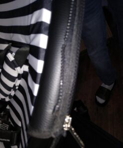 Hot Mom Baby Stroller: Baby Carriage with Adjustable Seat Height Angle and Four-Wheel Shock Absorption,Reversible,High Landscape and Fashional Pram (Black) Black 46 71KCg5vcchL