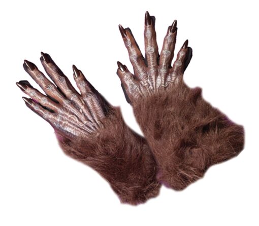 Fun World Brown Werewolf Gloves One Size