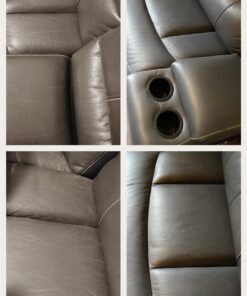 The Original Leather Recoloring Balm by Furniture Clinic - 16 Color Options - Leather Repair Kit for Furniture - Restore Couches, Car Seats, Clothing - Non-Toxic Leather Repair Cream (Dark Grey) Dark Grey 42 71KCxBW5mgL