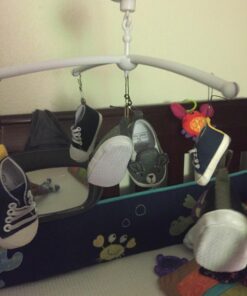 AGPtek 28 inch Baby Crib Mobile Bed Bell Holder Music Box Holder Arm Bracket Baby Bed Stent Set Nut Screw 33 71KDF2E6NKL