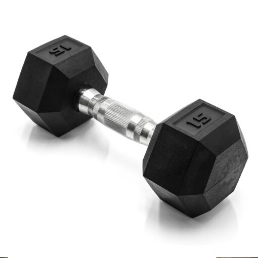 CAP Barbell Coated Dumbbell Weight | Multiple Handle Options Hex 15 LB